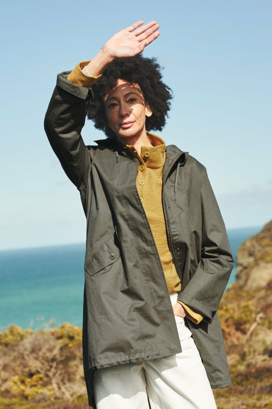 Women Seasalt Cornwall Lightweight Raincoats | Seafaring Waterproof Coat